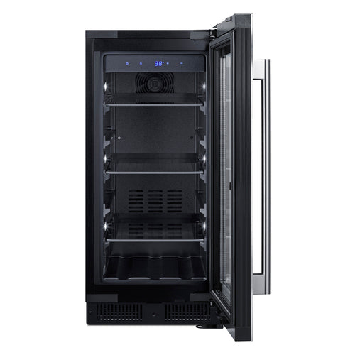 Summit 15" Wide Built-In Beverage Center, ADA Compliant — Left Hand Door hinge (ALBV15CSSLHD) view 2
