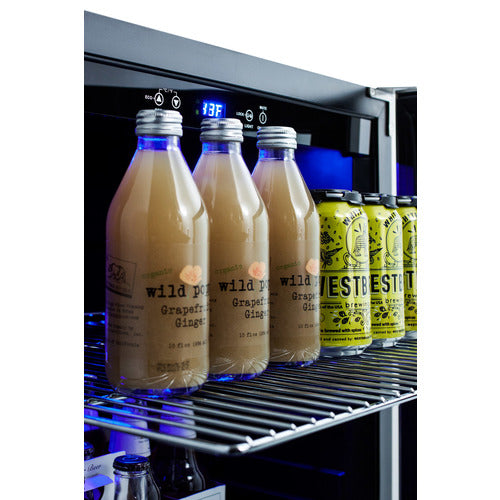 Summit 24" Wide Built-In Beverage Cooler, ADA Compliant — Left Hand Door hinge (ALBV2466CSSLHD) view 6