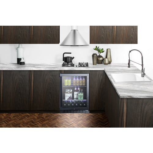 Summit 24" Wide Built-In Beverage Cooler, ADA Compliant (ALBV2466CSS) view 2