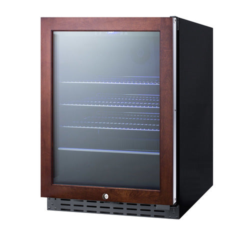 Summit 24" Wide Built-In Beverage Cooler, ADA Compliant — Left Hand Door hinge (ALBV2466PNRLHD) view 4