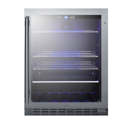 Summit 24" Wide Built-In Beverage Cooler, ADA Compliant — Left Hand Door hinge (ALBV2466LHD)