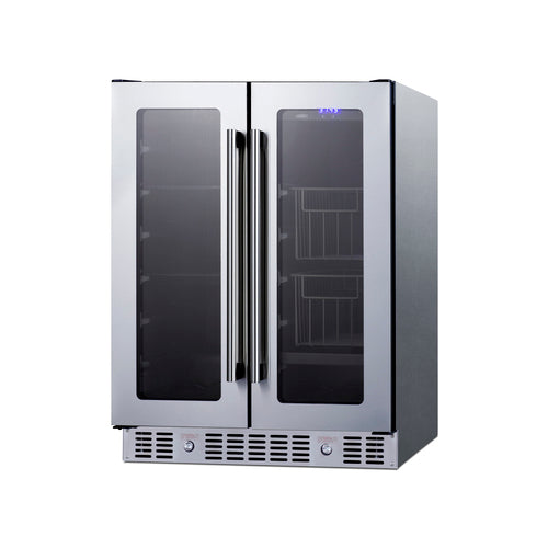 Summit 24" Built-In Dual-Zone Produce Refrigerator, ADA Compliant (ALFD24WBVCSSPANTRY) view 3