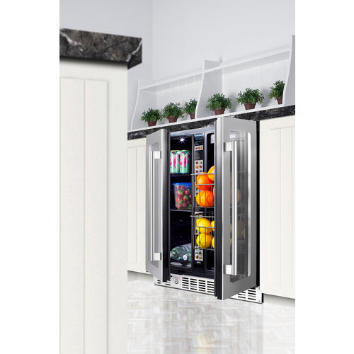 Summit 24" Built-In Dual-Zone Produce Refrigerator, ADA Compliant (ALFD24WBVPANTRY) view 3