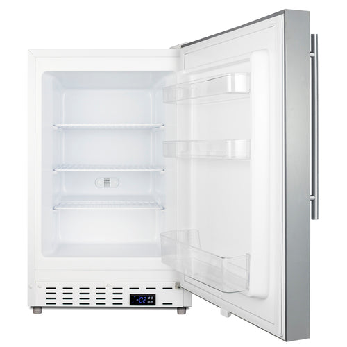 Summit 21" Wide Built-In All-Freezer, ADA Compliant — Left Hand Door hinge (ALFZ36SSHVLHD) view 3