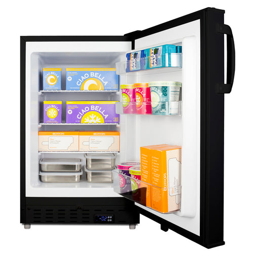 Summit 20" Wide Built-In All-Freezer, ADA Compliant — Left Hand Door hinge (ALFZ37BLHD) view 4