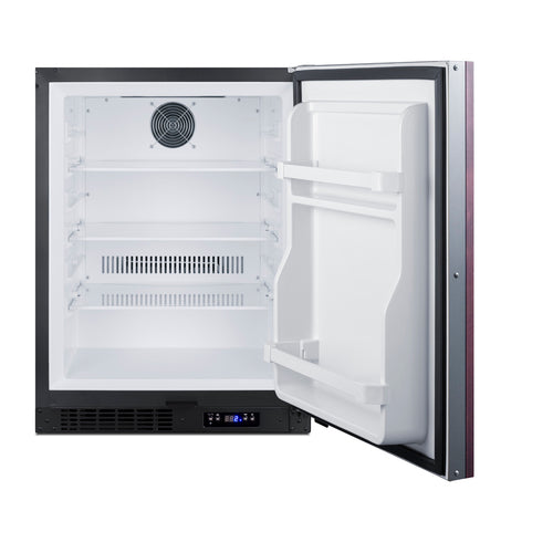 Summit 24" Wide Built-In All-Freezer, ADA Compliant (Panel Not Included) — Left Hand Door hinge (ALFZ51IFLHD) view 3