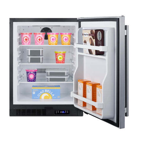 Summit 24" Wide Built-In All-Freezer, ADA Compliant (ALFZ51) view 3