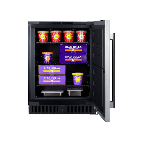 Summit 24" Wide Built-In All-Freezer, ADA Compliant (ALFZ53) view 4
