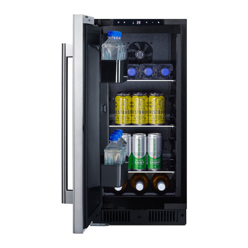 Summit 15" Wide Built-In All-Refrigerator, ADA Compliant (ALR15BSSLHD) view 4