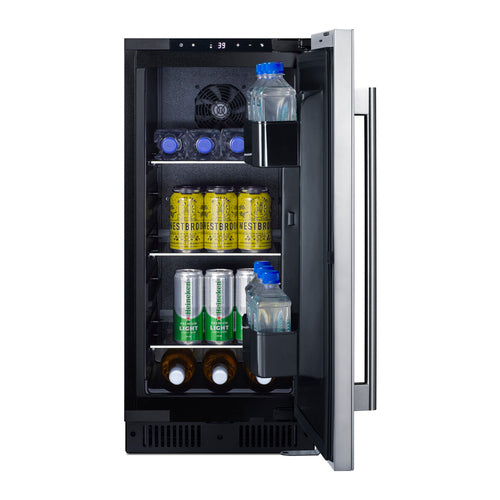 Summit 15" Wide Built-In All-Refrigerator, ADA Compliant (ALR15BSS) view 4