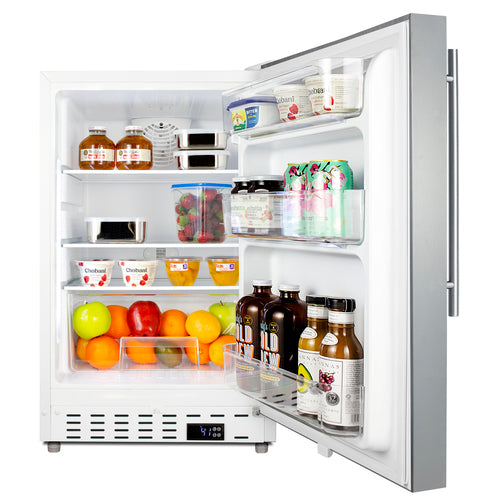 Summit 21" Wide Built-In All-Refrigerator, ADA Compliant (ALR46WSSHV) view 4