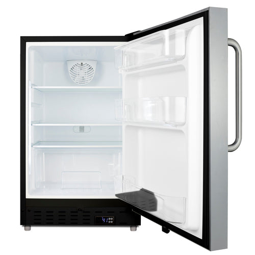 Summit 21" Wide Built-In All-Refrigerator, ADA Compliant (ALR47BSSTB) view 4
