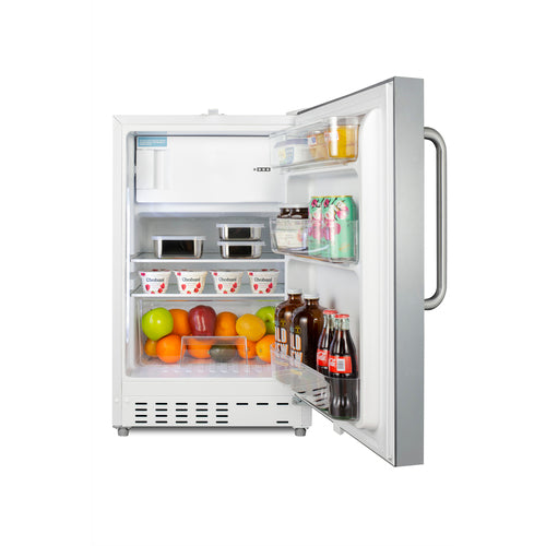 Summit 21" Wide Built-in Refrigerator-Freezer, ADA Compliant (ALRF48CSS) view 6