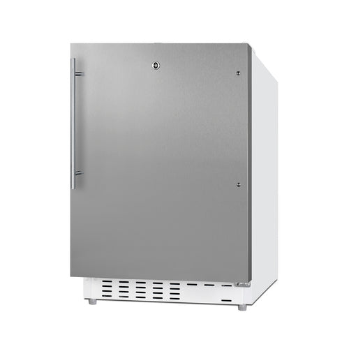 Summit 21" Wide Built-in Refrigerator-Freezer, ADA Compliant — Left Hand Door hinge (ALRF48SSHVLHD) view 2