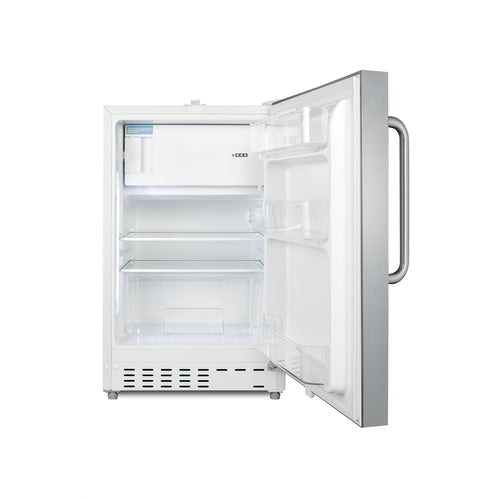 Summit 21" Wide Built-in Refrigerator-Freezer, ADA Compliant — Left Hand Door hinge (ALRF48SSTBLHD) view 5