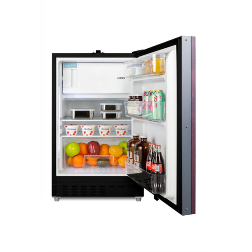 Summit 21" Wide Built-in Refrigerator-Freezer, ADA Compliant (Panel Not Included) — Left Hand Door hinge (ALRF49BIFLHD)