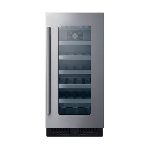 Summit 15" Wide Built-In Wine Cellar, ADA Compliant — Left Hand Door hinge (ALWC15CSSLHD)
