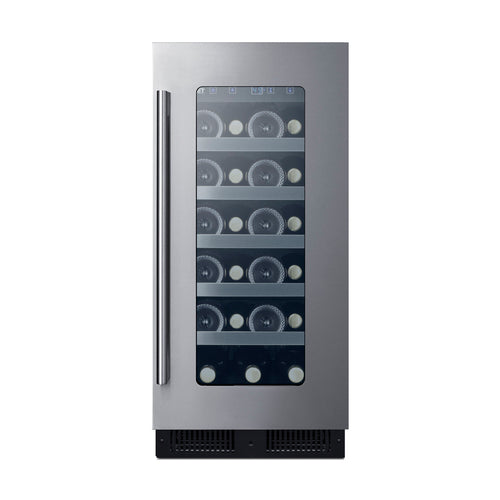 Summit 15" Wide Built-In Wine Cellar, ADA Compliant — Left Hand Door hinge (ALWC15CSSLHD) view 2