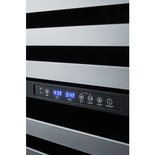 Summit 24" Wide Built-In Wine Cellar, ADA Compliant — Left Hand Door hinge (ALWC532LHD) view 6