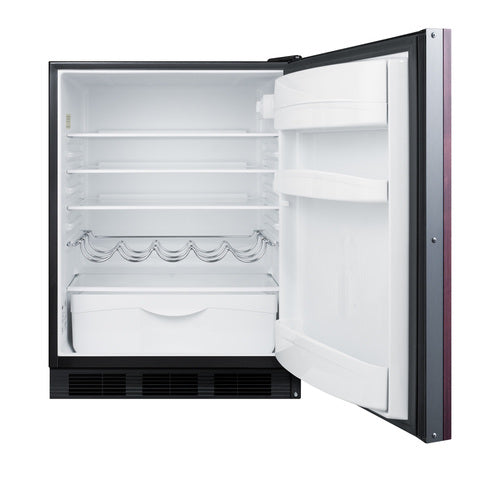 Summit 24" Wide Built-In All-Refrigerator, ADA Compliant (Panel Not Included) — Left Hand Door hinge (AR5BIFLHD) view 4