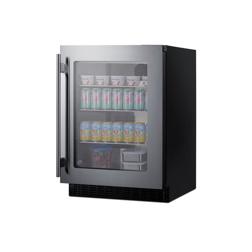 Summit 24" Wide Built-In Beverage Center, ADA Compliant — Left Hand Door hinge (ASDG2411LHD) view 2