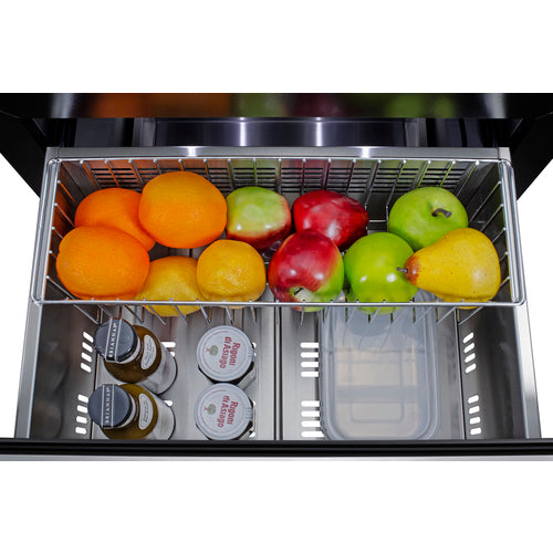 Summit 24" Wide 2-Drawer All-Refrigerator, ADA Compliant (Panels Not Included) (ASDR2414PNR) view 5