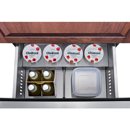 Summit 24" Wide 2-Drawer All-Refrigerator, ADA Compliant (Panels Not Included) (ASDR2414PNR) view 4