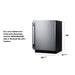 Summit 24" Wide Built-In All-Refrigerator, ADA Compliant (ASDS2413) view 6