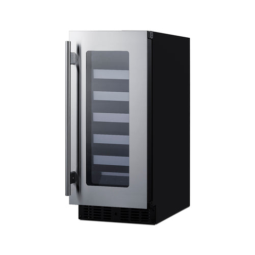 Summit 15" Wide Built-In Wine Cellar, ADA Compliant — Left Hand Door hinge (ASDW1522LHD) view 4