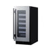 Summit 15" Wide Built-In Wine Cellar, ADA Compliant — Left Hand Door hinge (ASDW1522LHD) view 4