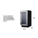 Summit 15" Wide Built-In Wine Cellar, ADA Compliant — Left Hand Door hinge (ASDW1522LHD) view 6