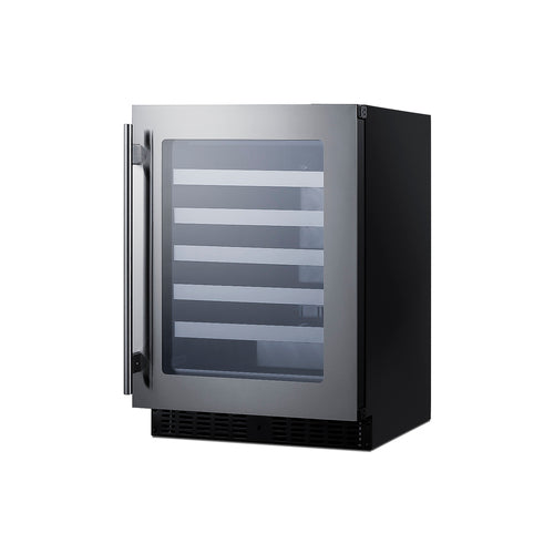 Summit 24" Wide Built-In Wine Cellar, ADA Compliant — Left Hand Door hinge (ASDW2412LHD) view 2