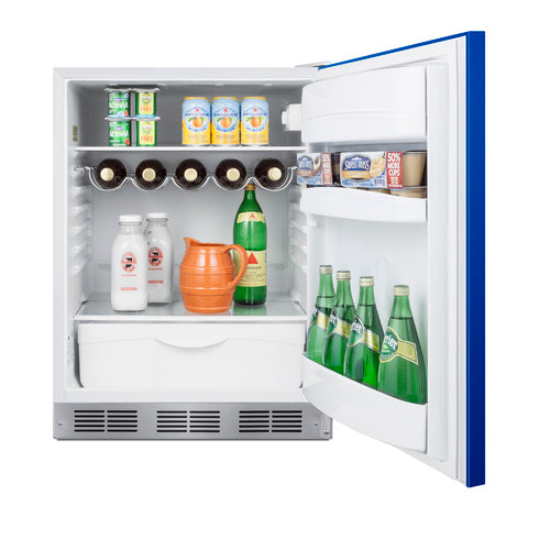 Summit 24" Wide All-Refrigerator, ADA Compliant — Left Hand Door hinge (BAR611WHBADALHD) view 4