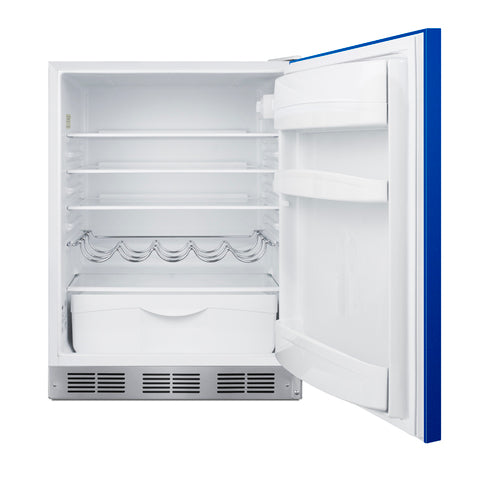 Summit 24" Wide All-Refrigerator — Left Hand Door hinge (BAR611WHBLHD) view 4