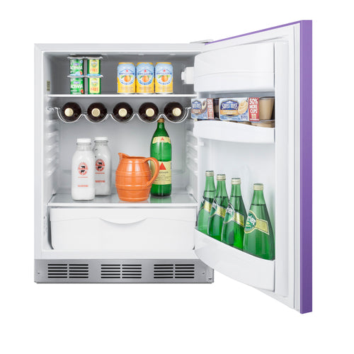 Summit 24" Wide All-Refrigerator, ADA Compliant — Left Hand Door hinge (BAR611WHPADALHD) view 6