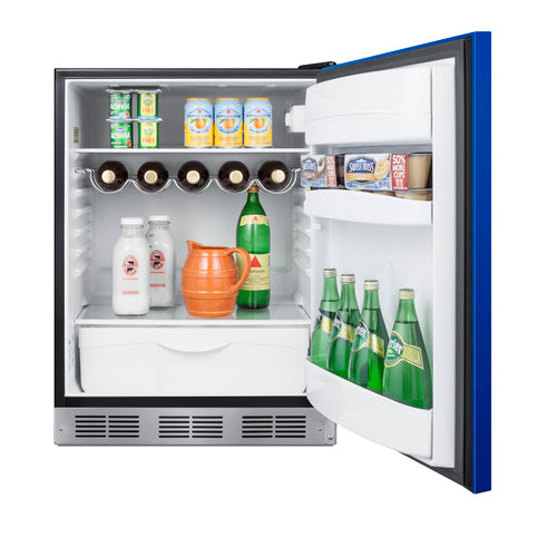 Summit 24" Wide All-Refrigerator — Left Hand Door hinge (BAR631BKBLHD) view 3
