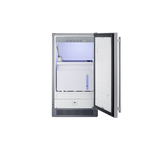 Summit 18" Wide Clear Icemaker, ADA Compliant (BIM182ADA) view 3