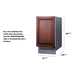 Summit 18" Wide Clear Icemaker (Panel Not Included) (BIM182IF) view 5