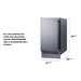 Summit 18" Wide Clear Icemaker (BIM182LHD) view 4