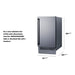 Summit 18" Wide Clear Icemaker (BIM182) view 4