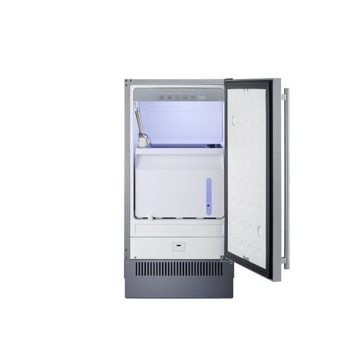 Summit 18" Wide Outdoor Clear Icemaker (BIM182OS) view 2