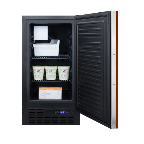 Summit 18" 8 lb. Drain-Free Icemaker, ADA Compliant (Panel Not Included) — Left Hand Door hinge (BIM18IFADALHD) view 4