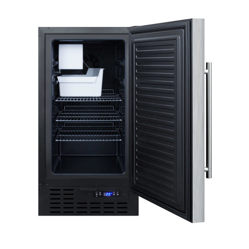 Summit 18" 8 lb. Drain-Free Icemaker, ADA Compliant (BIM18SSADA) view 2