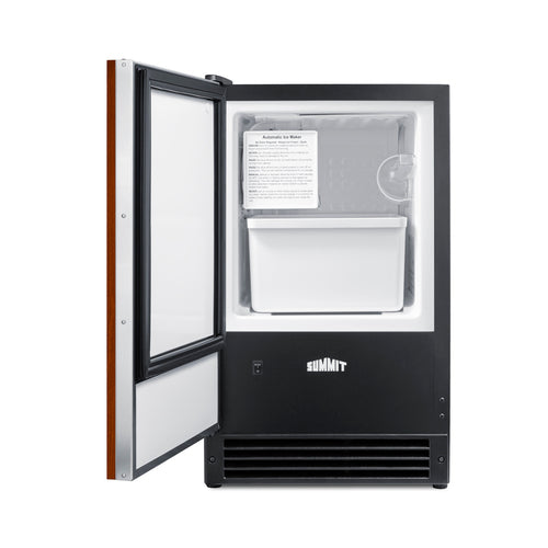 Summit 15 lb. Drain-Free Built-In Icemaker (Panel Not Included) (BIM26IFLHD) view 3