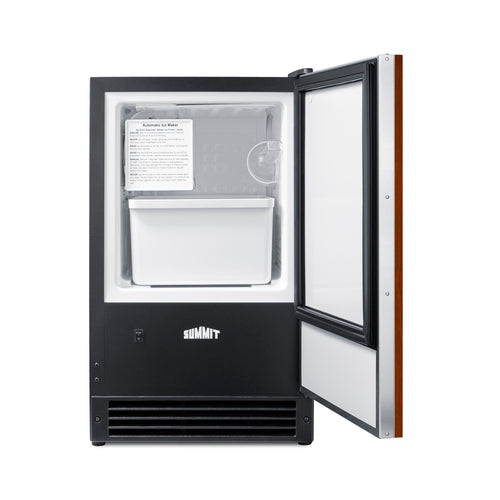 Summit 15 lb. Drain-Free Built-In Icemaker (Panel Not Included) (BIM26IF) view 3
