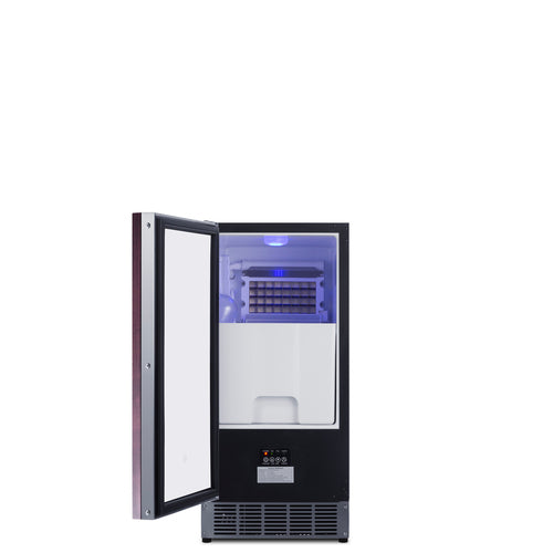 Summit Built-In 45 lb. Clear Icemaker, ADA Compliant (Panel Not Included) (BIM44GCSSIFADA) view 2