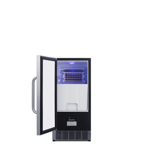 Summit Built-In 45 lb. Clear Icemaker, ADA Compliant (BIM44GADA) view 2