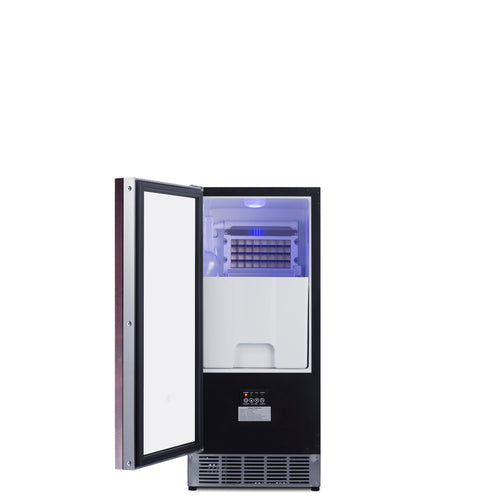 Summit Built-In 45 lb. Clear Icemaker (Panel Not Included) — Right Hand Door hinge (BIM44GIFRHD) view 3