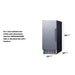 Summit Built-In 45 lb. Clear Icemaker — Right Hand Door hinge (BIM44GRHD) view 5