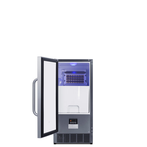 Summit Built-In 45 lb. Clear Icemaker, ADA Compliant (BIM44GCSSADA) view 2